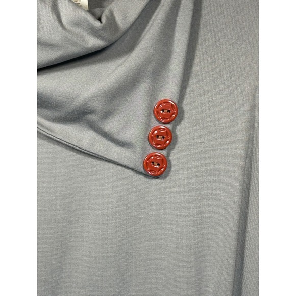 Matilda Jane‎ Dress Womens Medium Gray Sleeveless Cowl Neck Casual - Picture 2 of 6